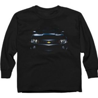 Chevrolet Youth Head On Camaro Blackout Long Sleeve T