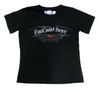 Ford Mustang Fast & Sexy Ladies T Shirt Clothing