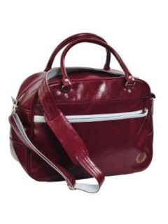 Fred Perry Overnight Bag   Oxblood Red/White Clothing