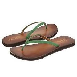 Clarks Spa Grass Green Leather Sandals   Size 5 M