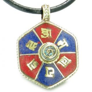 Amulet Tibetan Mantra Om Mani Padme Hum Infinity Swirl