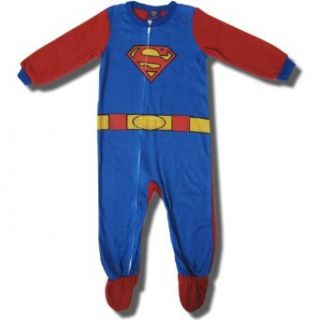 Superman Cozy Fleece Footed Sleeper for Toddler Boys   5T