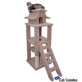 New Cat Condos Deluxe Pagoda Cat Tree (Fully Assembled)