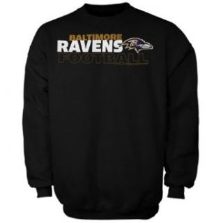 NFL Baltimore Ravens Horizontal Text Sweatshirt   Black