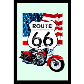 Grand miroir Route 66 US Motor Dim  44.5 x 34.5 cm… Voir la