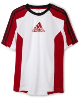 Adidas Boys 8 20 Scorch Short Sleeve Top,White/Black/Univ