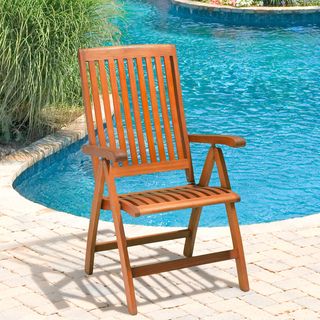 Christopher Knight Home Winslow Deluxe Eucalyptus Wood Outdoor Chair