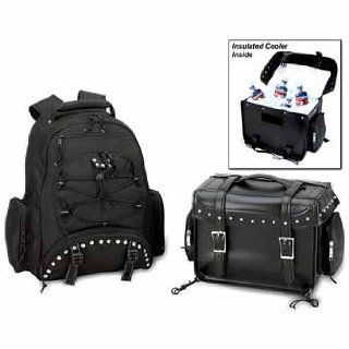 Heavy Duty PVC Motorcycle Cooler Bag and Backpack: Sports