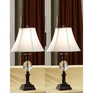 Cryztal 28 inch Brown Table Lamps (Set of 2)