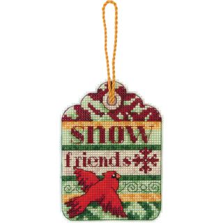 Susan Winget Snow Friends Ornament Counted Cross Stitch Kit 3 1/4X4 1