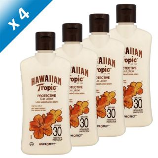 Hawaiian Tropic Lotion Solaire SPF 30 x4   Achat / Vente SOLAIRE CORPS