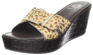  Yellow Box Womens Jungle Wedge Sandal,Leopard,11 M US Shoes