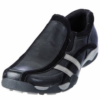 Deer Stags Mens Pacer Black Sporty Slip on Shoes