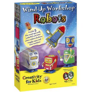 Wind up Workshop Multicolor Robots Kids Activity Crafting Kit