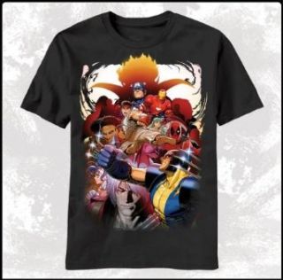 Marvel vs Capcom 3 Huge Group Mens T Shirt Black (S