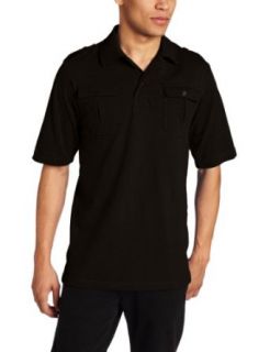 Southpole Mens Solid Color Polo with Epaulettes and