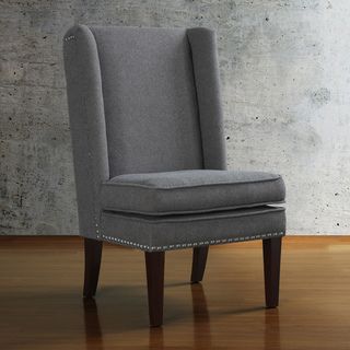 Grey Wing Design Dining Chair