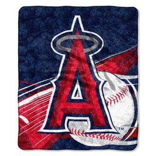 MLB Los Angeles Angels 50 Inch by 60 Inch Sherpa on Sherpa