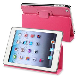 BasAcc Hot Pink Leather Case with Stand for Apple® iPad Mini