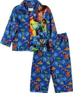Justice League Boom, Whap Toddler Boys Blue Flannel