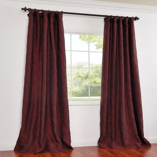 Patterned Faux Silk Taffeta 84 inch Curtain Panel