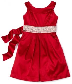 Ruby Rox Kids Girls 7 16 U Neck With Bubble Hem Dress, Red