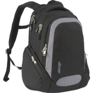  Genius Laptop Backpack (Black/Dk. Grey) Clothing