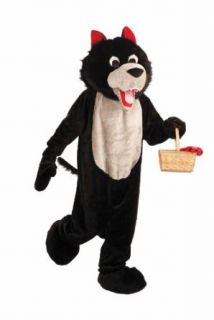 Forum Deluxe Plush Wolf Mascot Costume, Brown, One Size