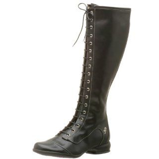  John Fluevog Womens Rosa Bella Lace Up Boot, Black, 6.5 M: Shoes
