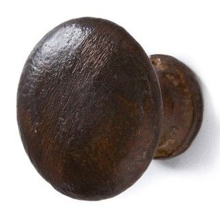 Set of 6 Recycled Iron Antique Copper Avery Knobs (India)