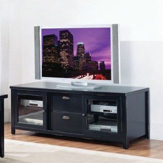 Furniture Tribeca Loft 65 Black Wood TV Stand Furniture & Decor