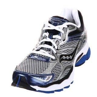 Saucony Mens ProGrid Omni 10 Silver/Royal Running Shoes