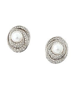 Damiani 18 kt. Diamond Pearl Spiral Earrings (1.70 TW)
