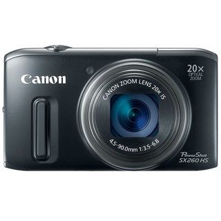 Canon PowerShot SX260 HS 12MP Black Digital Camera