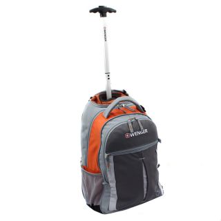Wenger Swiss Gear Orange 18 inch Rolling Carry On Backpack