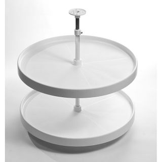 Round 18 inch Lazy Susan Double Rotating Tray
