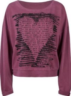 FULL TILT Scribble Heart Womens Sweatshirt Clothing