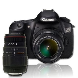 Canon EOS 60D + EF S 18 55 + SIGMA 70 300mm DG APO   Achat / Vente