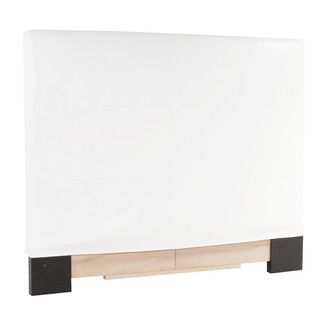 Slip covered King size White Faux Leather Headboard