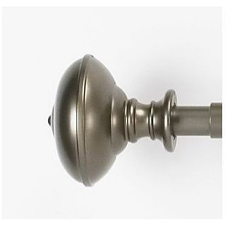 Othello Pewter 28 to 48 inch Adjustable Curtain Rod Set