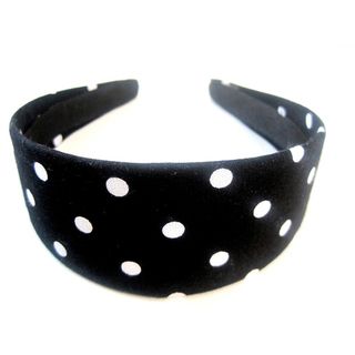 Crawford Corner Shop Black and White Polka Dot Headband