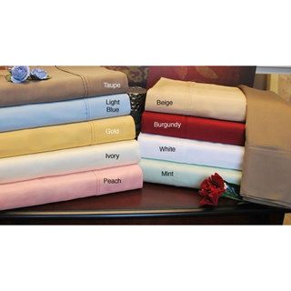 Egyptian Cotton 300 Thread Count Split King size Solid Sheet Set