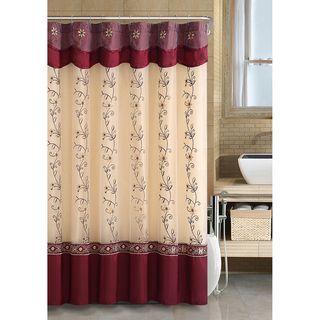 Daphne Burgundy Shower Curtain