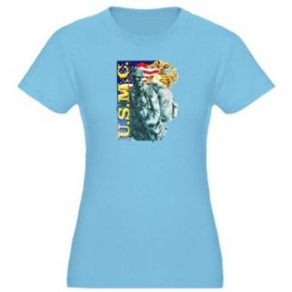 Artsmith, Inc. Womens Fitted T shirt Dark USMC US Marine