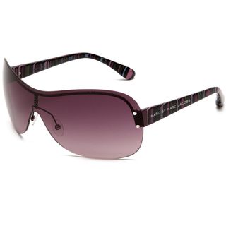 Marc by Marc Jacobs Womens Violet Striated Fuchsia Shield Sunglasses