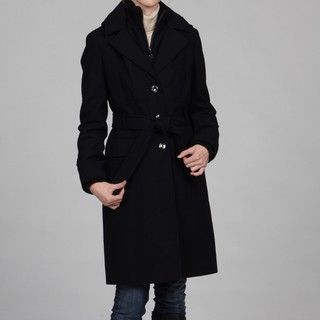 Calvin Klein Womens Black Melton Jacket