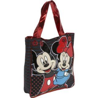 Loungefly Mickey and Minnie Tote (Black/Red) Shoes