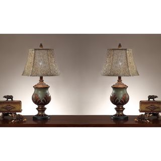 Palm Key 35 inch Table Lamps (Set of 2)