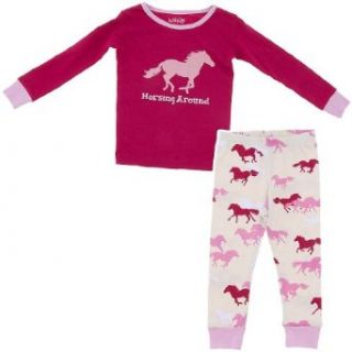 Wild & Cozy by Hatley   Girls Long Sleeve Pajamas, Red