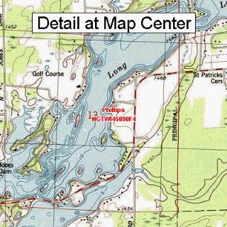 USGS Topographic Quadrangle Map   Phillips, Wisconsin